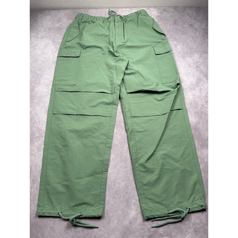 NWT Deus Ex Machina Remi Cargo Utility Drawstring Pants Loden Frost Green Men M